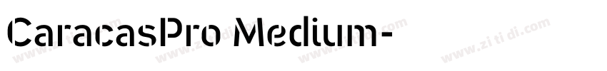 CaracasPro Medium字体转换
